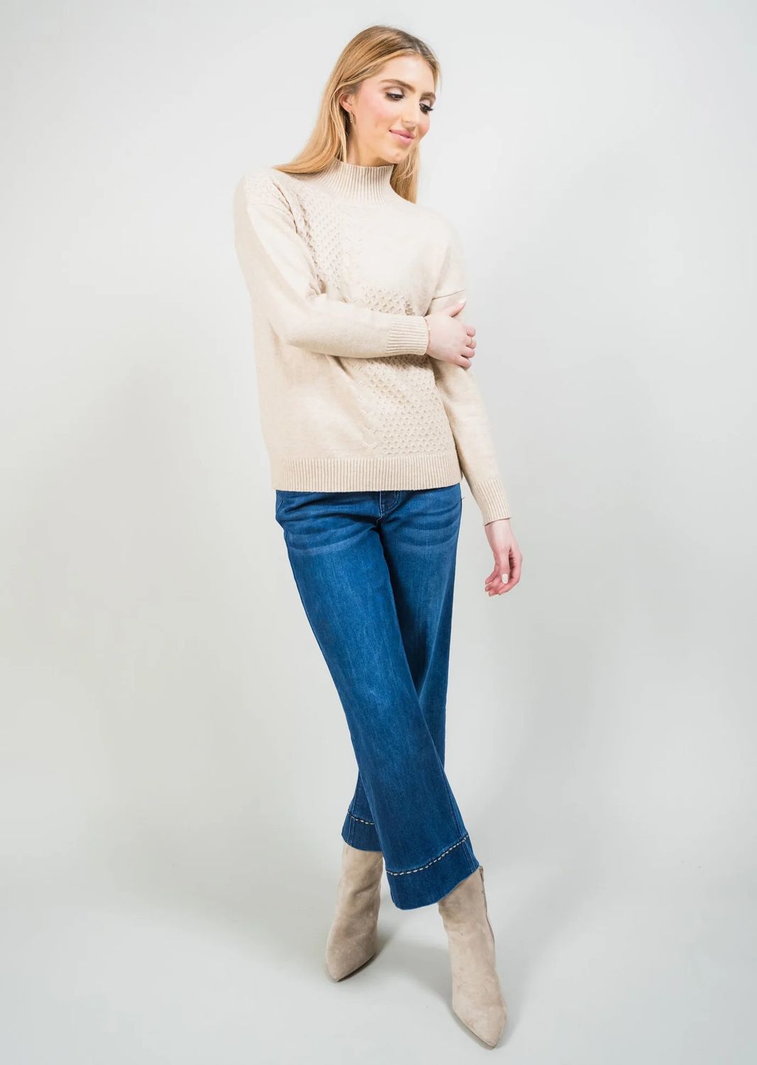 Amelia Wide Cropped Denim | Lisette