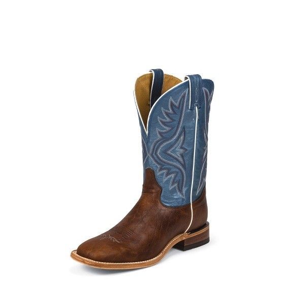 TONY LAMA | MENS AVETT 7955  BLUE TOP SQUARE TOE WESTERN BOOT