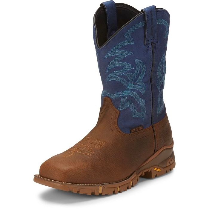 TONY LAMA | MENS ROUSTABOUT TW5010 11” WATERPROOF STEEL TOE WORK BOOT