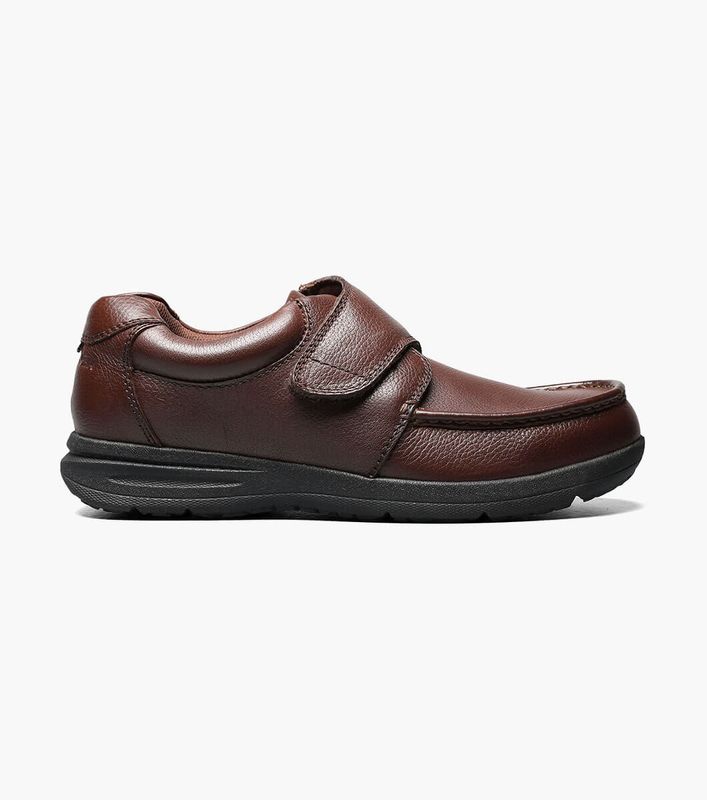 NUNN BUSH | MENS CASUAL  BROWN VELCRO0 CLOSURE SHOE | $55.00