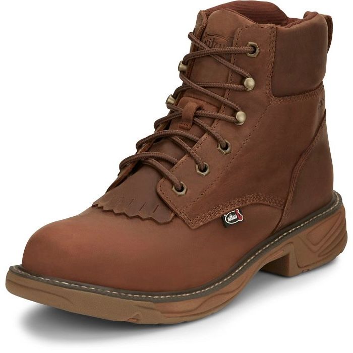 JUSTIN | MENS SE465 RUSH LACER 6” WATERPROOF SOFT TOE WORK BOOT