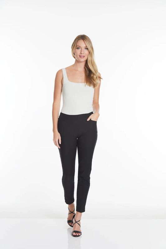 SLIMSATION MULTIPLES | WOMENS FINE LINE TWILL PULL ON ANKLE PANT