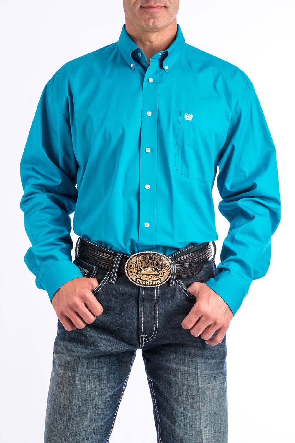 CINCH MEN’S SOLID LONG SLEEVE SHIRT