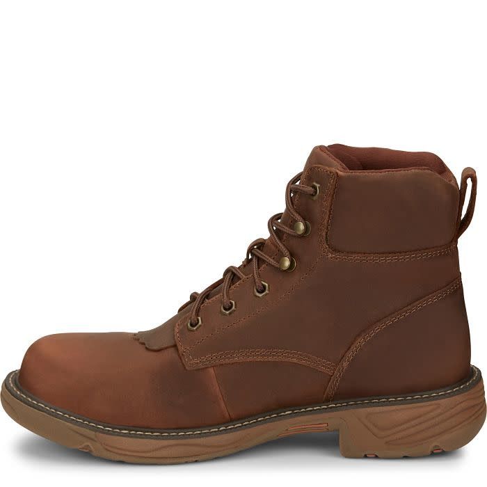 JUSTIN | MENS RUSH LACER SE466 6” WATERPROOF NANO COMP TOE WOKE BOOT