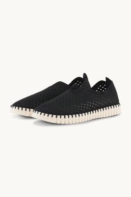 ILSE JACOBSEN | WOMENS TULIP 139 SLIP ON PERFORATED FLAT SHOE