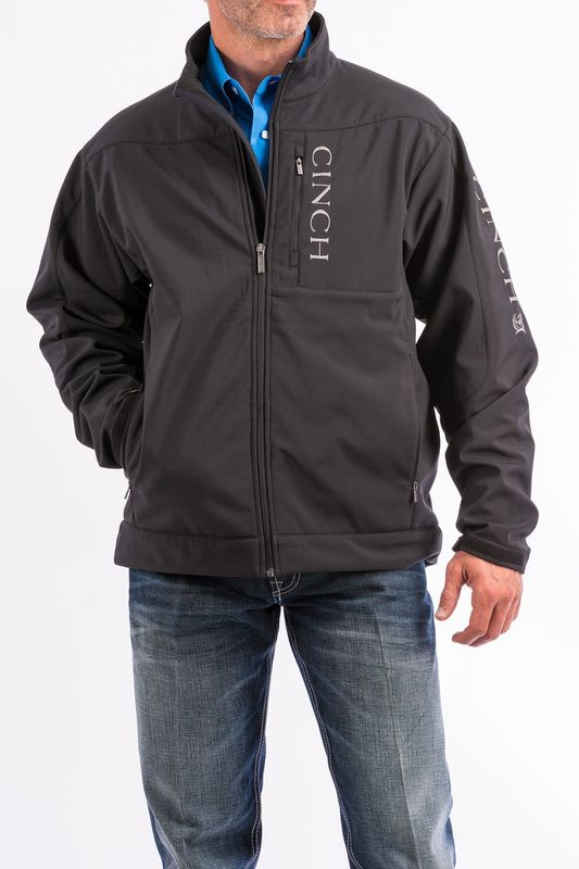 CINCH MENS BLACK CONCEAL CARRY BONDED JACKET