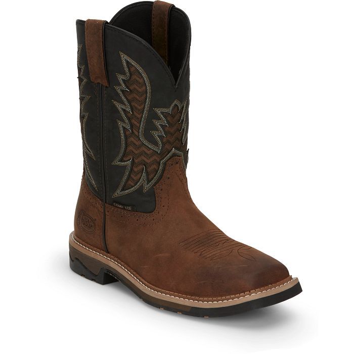 JUSTIN | MENS BOLT SE4113 11” NANO COMP TOE MENS WORK BOOT
