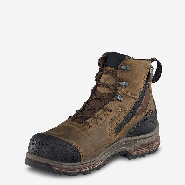 IRISH SETTER | MENS  KASOTA  83636  6” LACE UP/ZIP SAFETY TOE WORK BOOT
