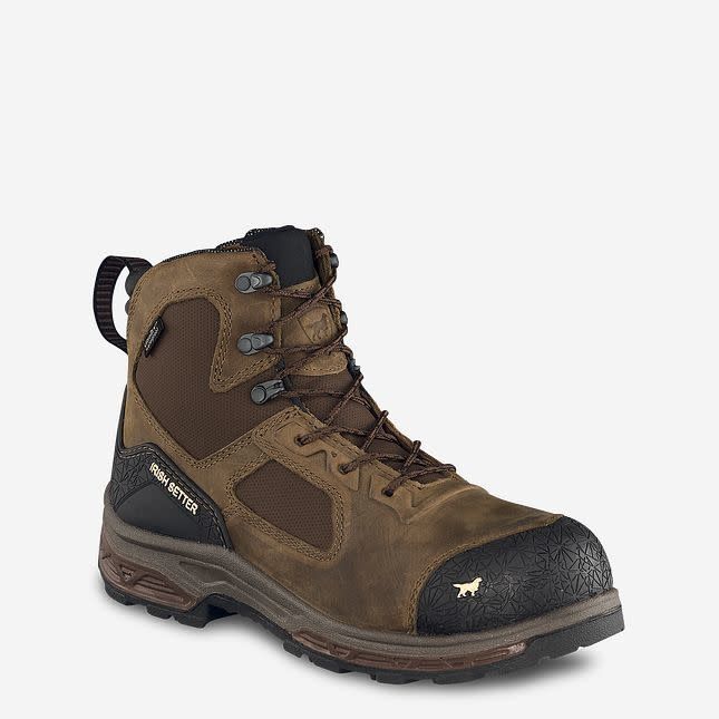 IRISH SETTER | MENS  KASOTA  83636  6” LACE UP/ZIP SAFETY TOE WORK BOOT