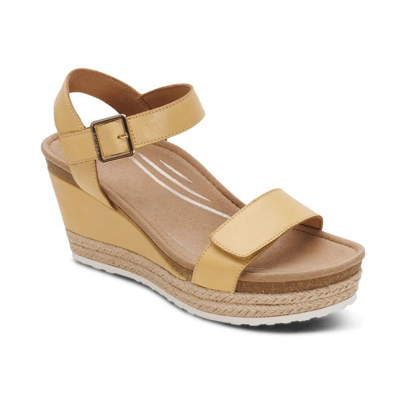 AETREX | SYDNEY WOMENS ESPADRILLE WEDGE SANDAL