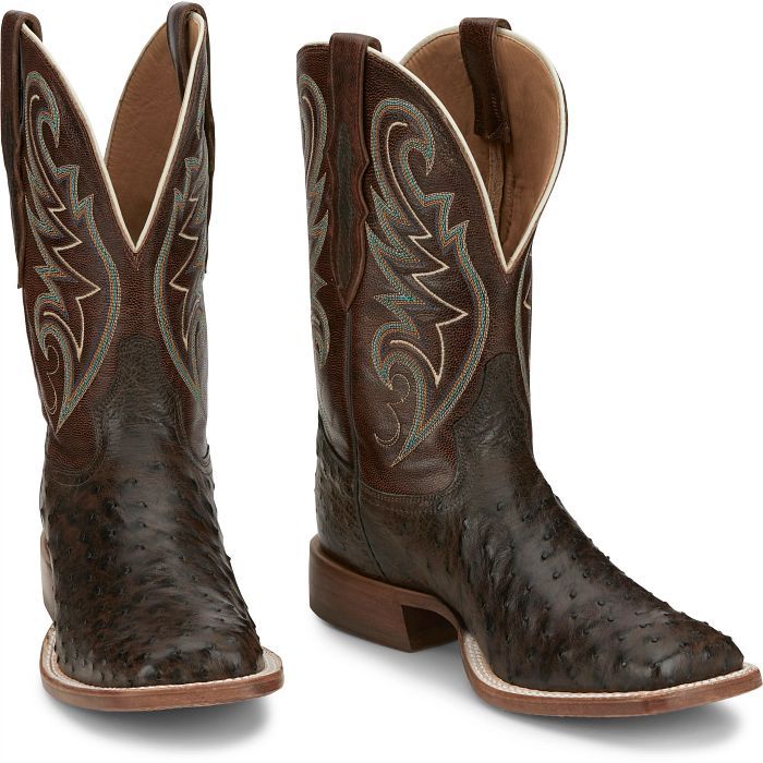 Men's Tony Lama Sienna Brown Full Quill Ostrich Boot|EP6098