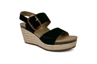 AETREX | ASHLEY WOMENS WEDGE ESPADRILLE  SANDAL W/ARCH SUPPORT