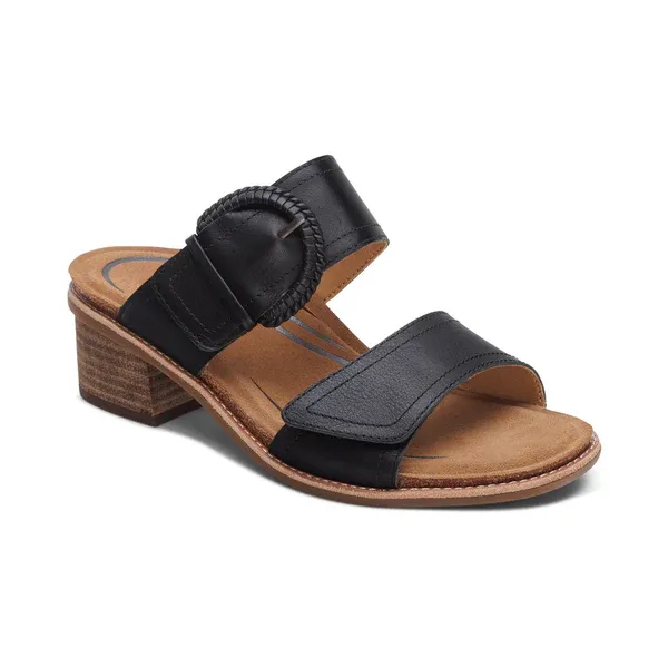 AETREX | TATIANA WOMENS BLOCK HEEL SLIDE SANDAL