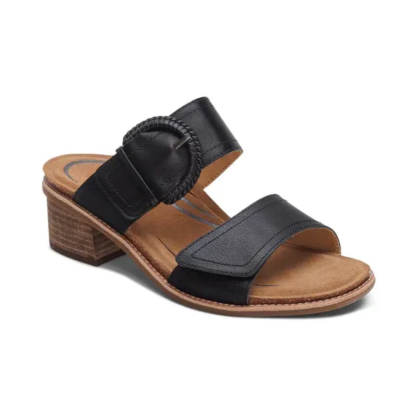 AETREX | TATIANA WOMENS BLOCK HEEL SLIDE SANDAL