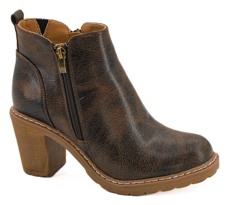 CORKYS | ROCKY TOP WOMENS ESPRESSO CRINKLE ANKLE BOOT