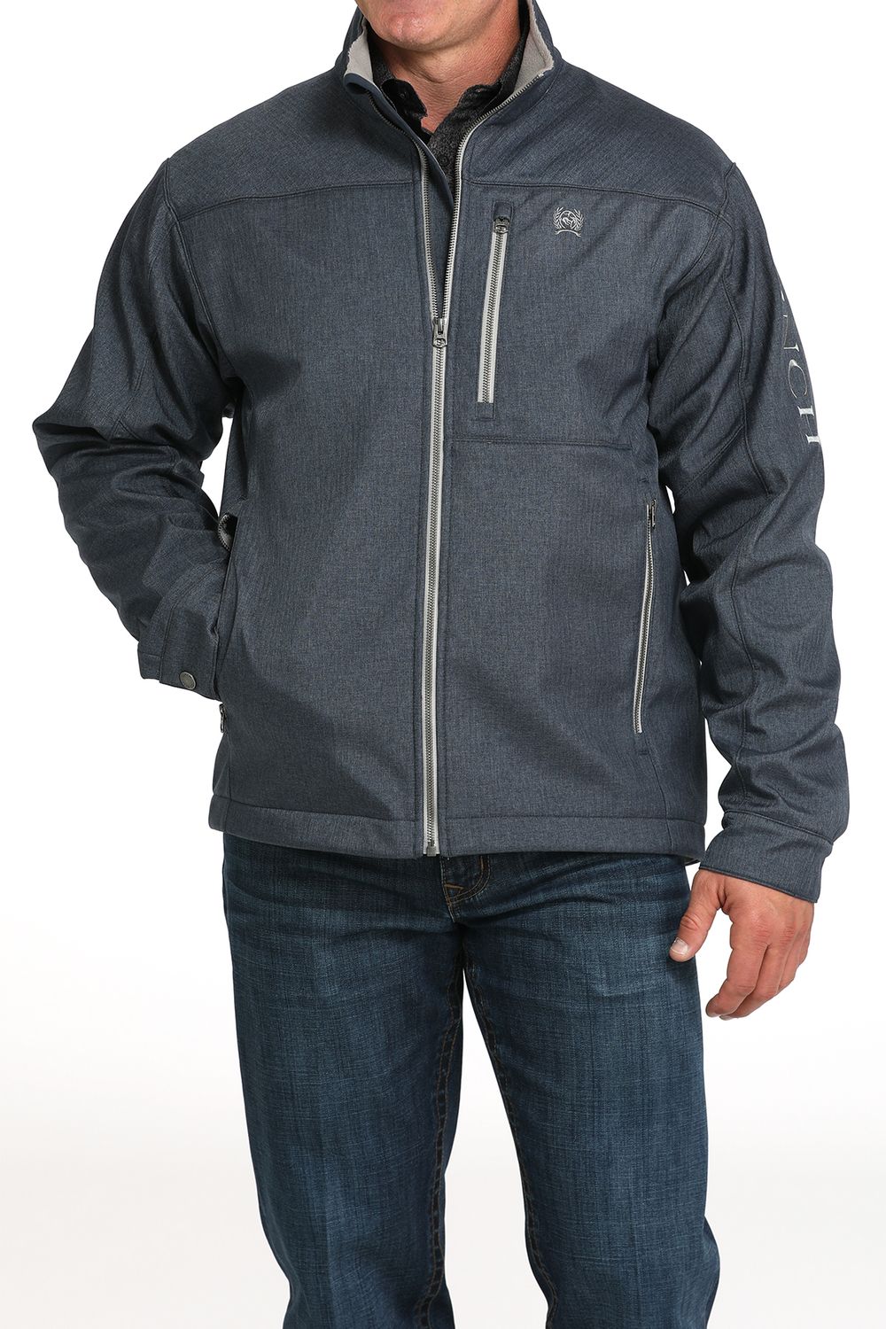 CINCH | MENS GREY CONCEAL CARRY BONDED JACKET