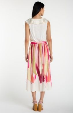 Women's Pull On Maxi Skirt | Pink Multi | Liverpool LM6397HE9P46