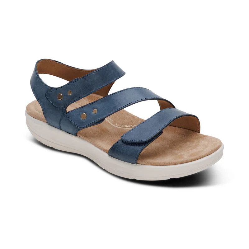 AETREX | SAVANNAH WOMENS ADJUSTABLE STRAP ROCKER SOLE SANDAL
