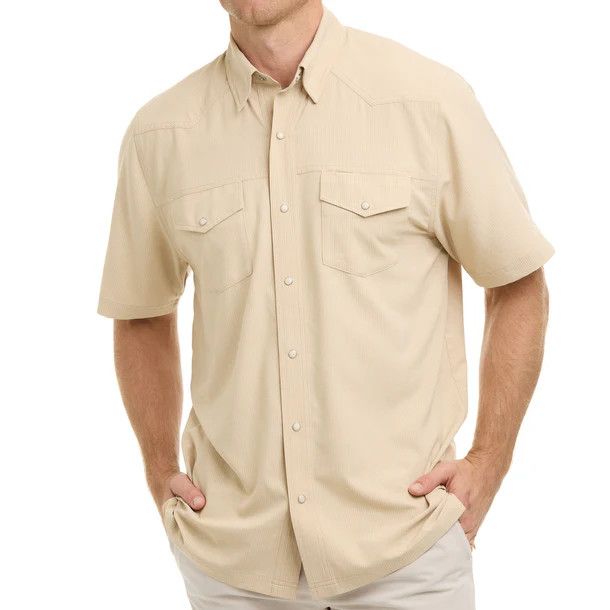 GAMEGUARD | MENS DROVER PEARL SNAP SHORT SLEEVE SHIRT