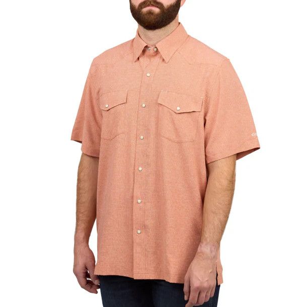 GAMEGUARD | MENS DROVER PEARL SNAP SHORT SLEEVE SHIRT