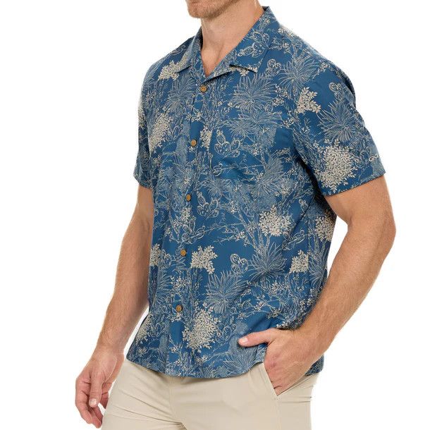 GAMEGUARD | MENS VOYAGER PRINT  SHORT SLEEVE SHIRT