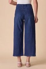 HABITAT | WOMENS WIDE LEG JEAN W/EMBROIDERED DAISY