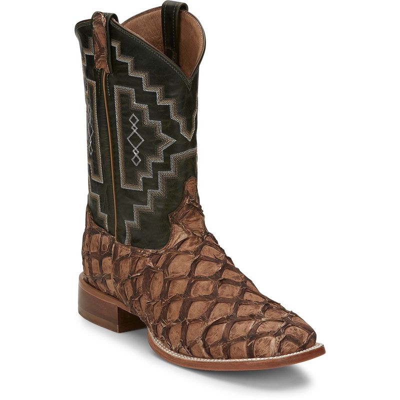 TONY LAMA | MENS 6082 LEVIATHAN 11" CHOC PIRARUCU WESTERN BOOT