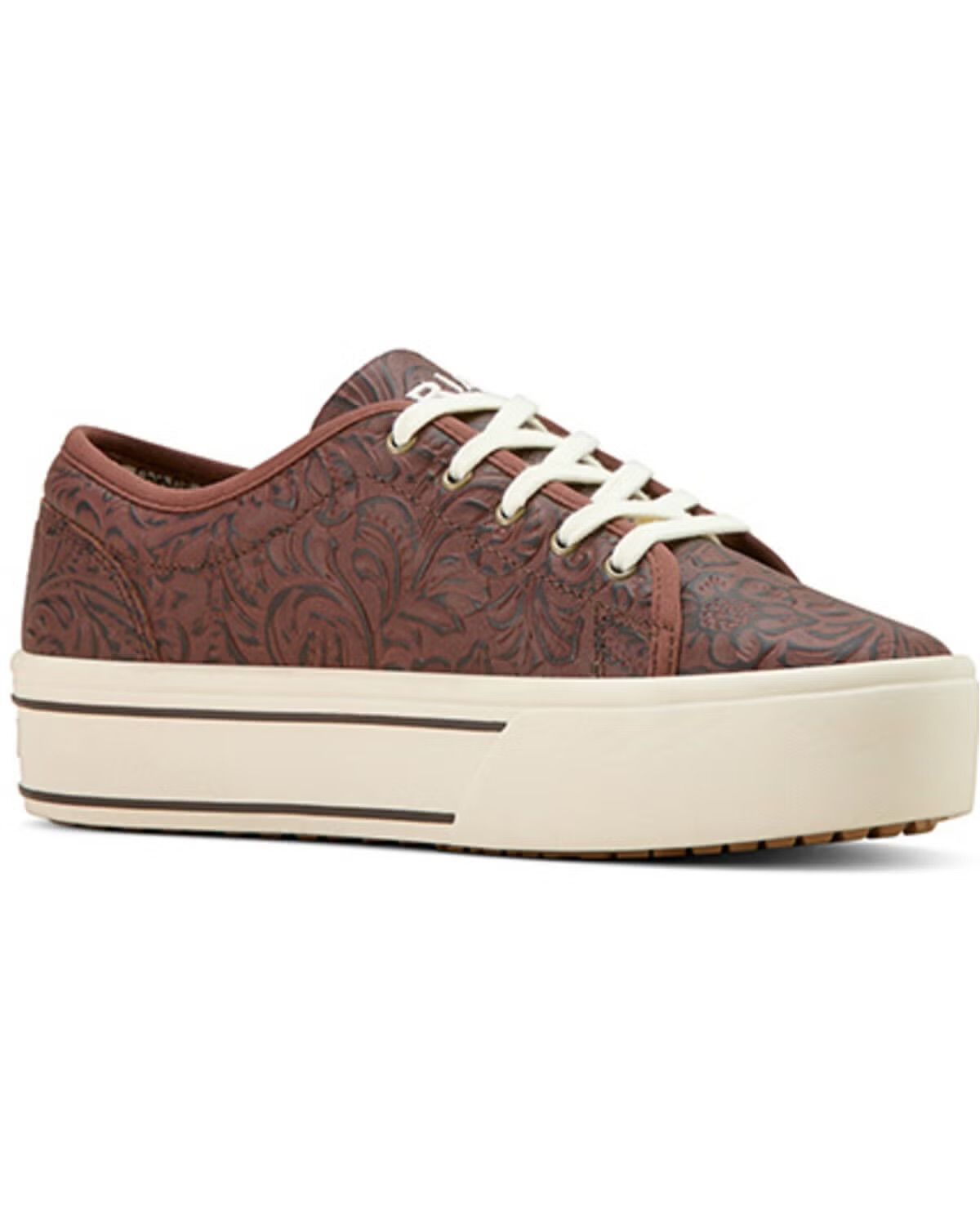 ARIAT | WOMENS SKYLAR FLORAL EMBOSSED  LACE UP SNEAKER