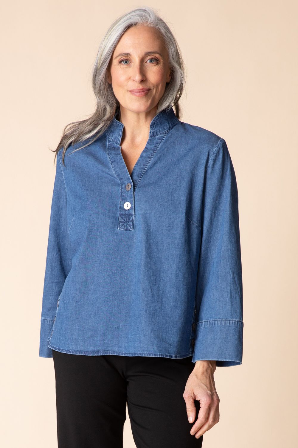 HABITAT | WOMENS PULLOVER DENIM SHIRT