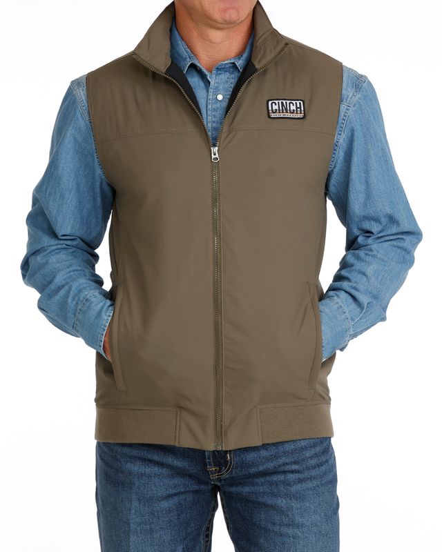 CINCH MENS GREEN LIGHTWEIGHT VEST