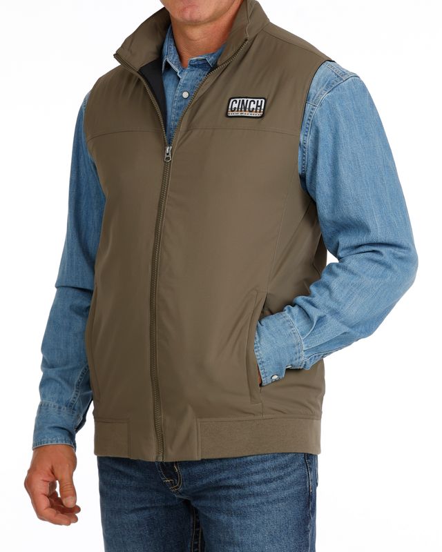 CINCH MENS GREEN LIGHTWEIGHT VEST