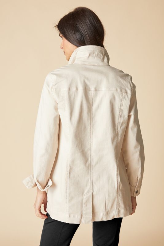 HABITAT | WOMENS LIGHT TAN BOYFRIEND STRTCH DENIM JACKET
