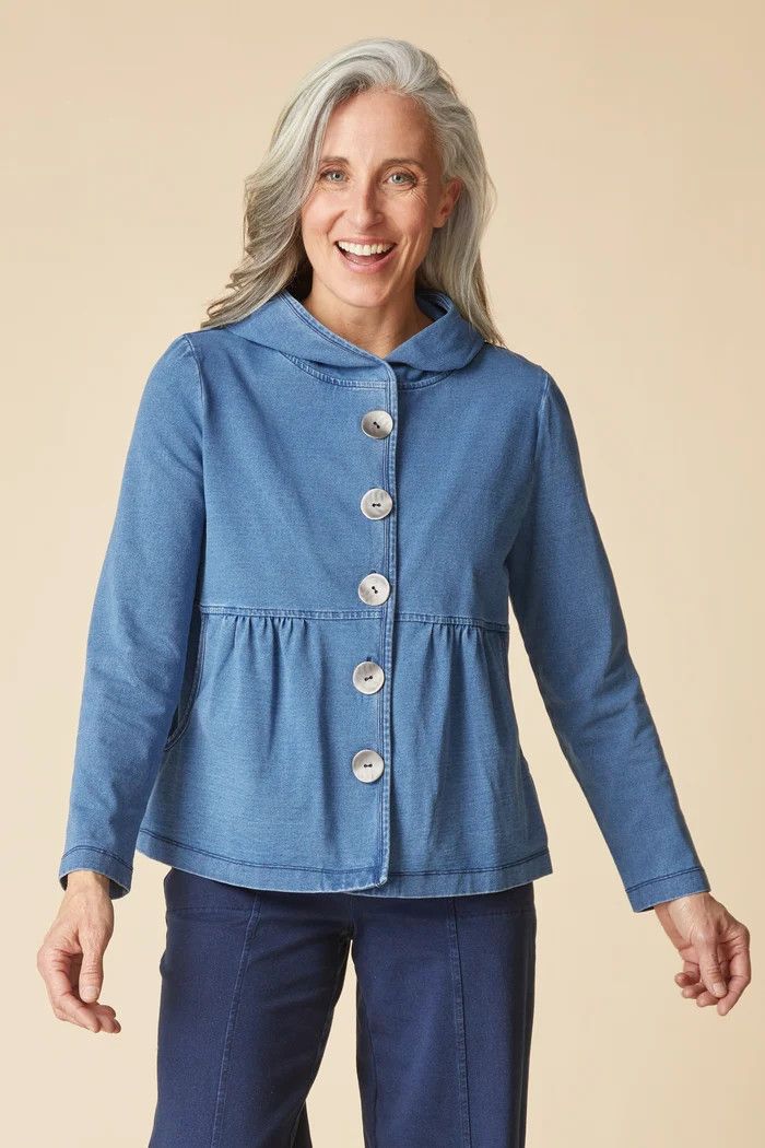 HABITAT | WOMENS STONE WASH LIGHT WEIGHT HOODIE