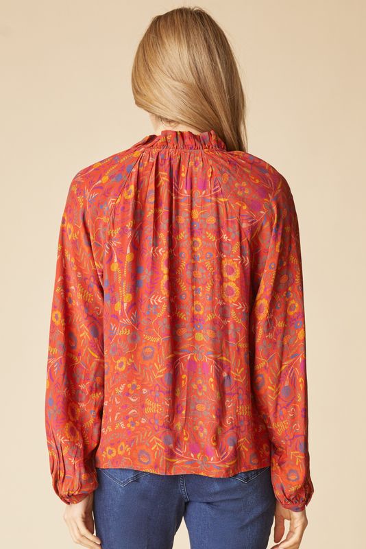 HABITAT | WOMENS SIENNA RAYON CREPE BLOUSE