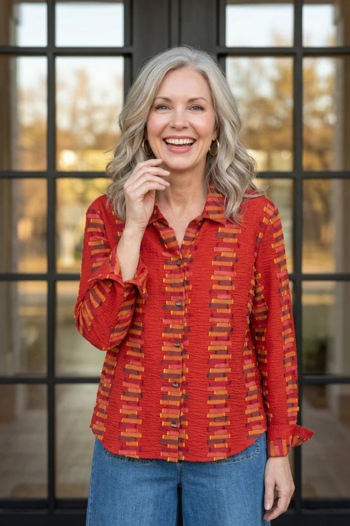 HABITAT | WOMENS SIENNA EMBROIRDERED STRIPE SHIRT