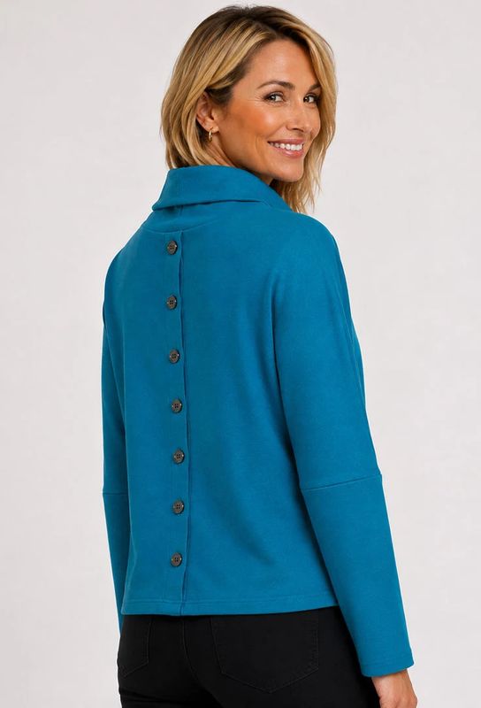 ETHYL | WOMENS  MODEL TOP W/BTN BACK