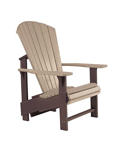 C03-16-07 Upright Adirondack in Beige/Chocolate