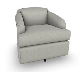 2568-1 Swivel Chair Pashmina 21953B Grade A