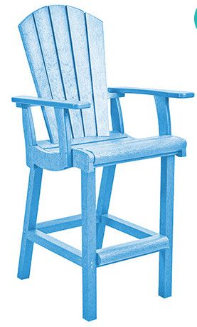 C28-12 Classic Pub Arm Chair Sky Blue