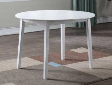 NA500TW Naples Drop Leaf Dining Table White