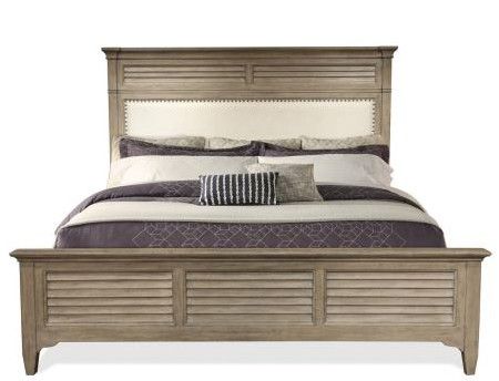 59474 Myra Natural Queen Upholstered Headboard (Discontinued)