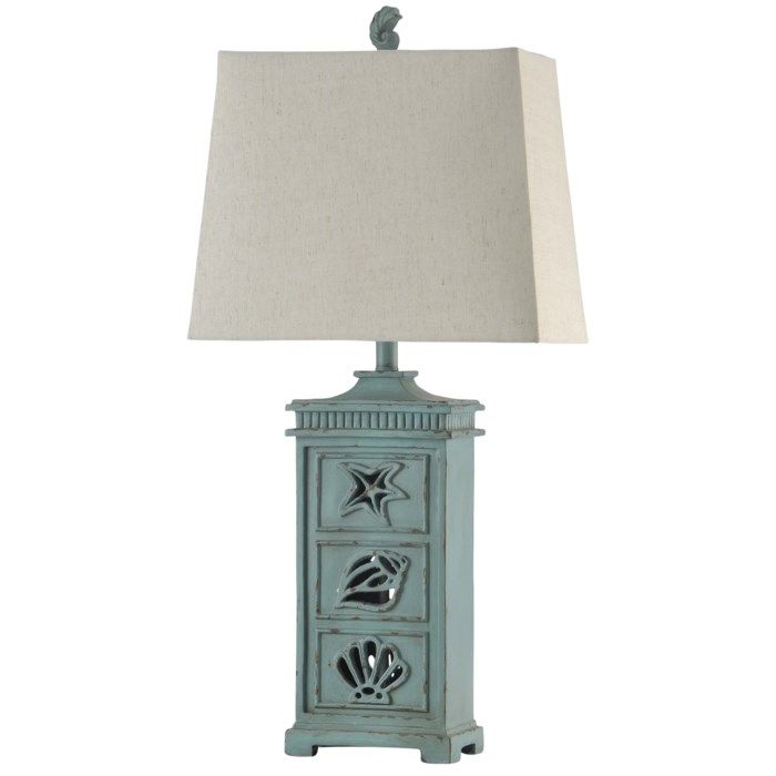 L311822 River Crest | Coastal Table Lamp with Night Light