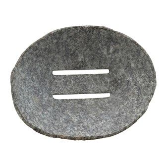 DF3941 4-1/4" Round x 1"H Natural Stone Soap Dish