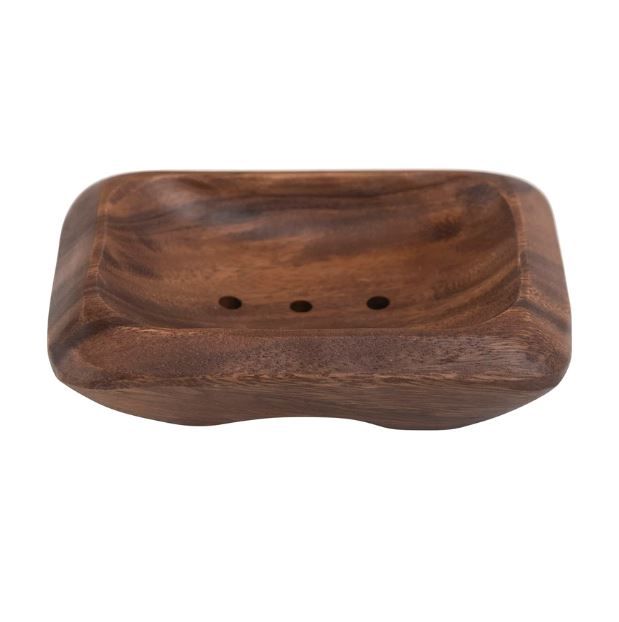 DF5306 Acacia Wood Soap Dish