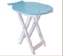B135B Fish  Folding Table Light  Blue