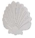 OS163W White Scallop Shell