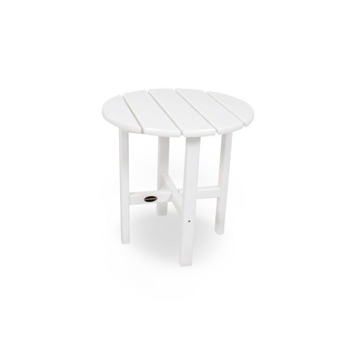 RST18WH Round 18&quot; Side Table White