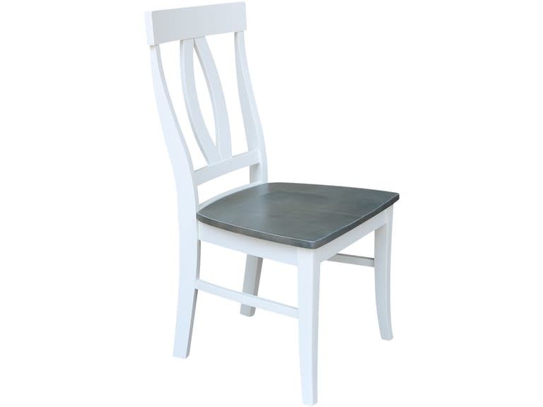 C05-170 Verona Heather Grey/White Dining Side Chair