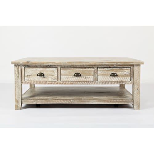 1743-1 Artisan&#39;s Craft Coffee Table Washed Grey