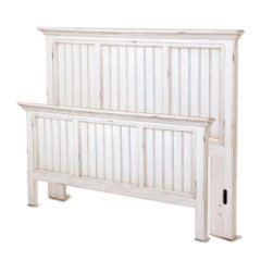 B81840SR Monaco Queen Side  Rails Blanc